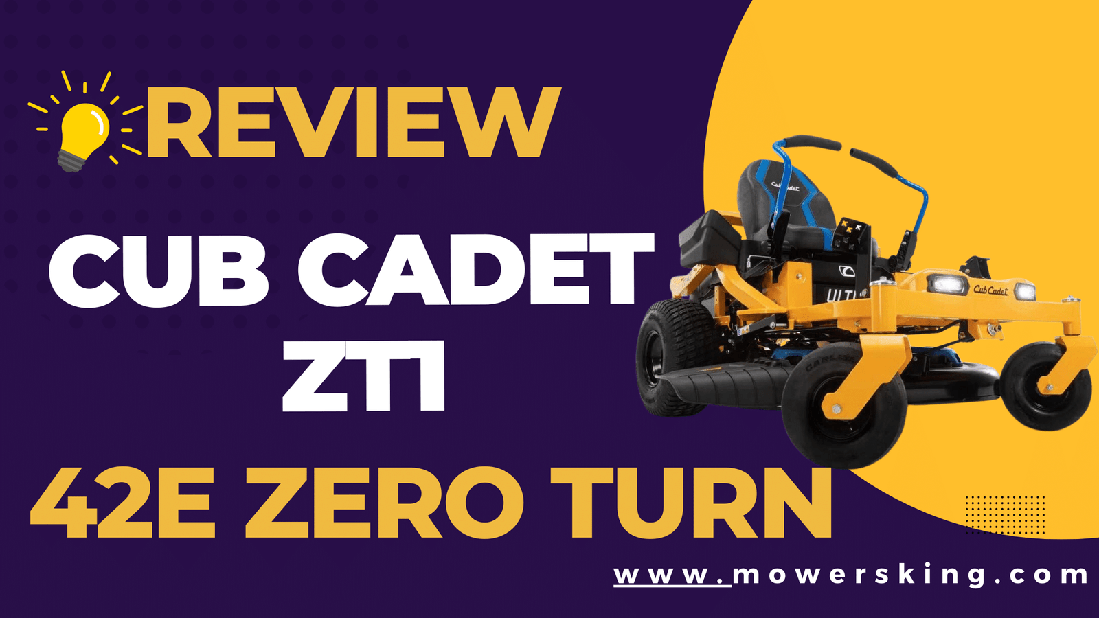 Cub Cadet ZT1-42E Zero Turn Review